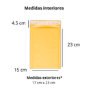 Sobres Con Burbuja Kraft Amarillo