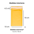 Sobres Con Burbuja Kraft Amarillo