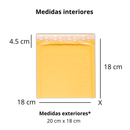 Sobres Con Burbuja Kraft Amarillo