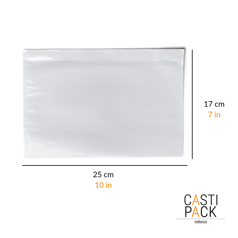 Sobres Packing List Transparentes