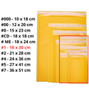 Sobres Con Burbuja Kraft Amarillo