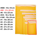 Sobres Con Burbuja Kraft Amarillo