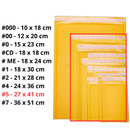 Sobres Con Burbuja Kraft Amarillo