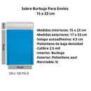 Sobres Con Burbuja Poly Azul