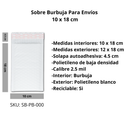 Sobres Con Burbuja Poly Blanco
