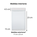 Sobres Con Burbuja Poly Blanco