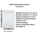 Sobres Con Burbuja Poly Blanco