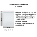 Sobres Con Burbuja Poly Blanco