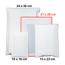Sobres Con Burbuja Poly Blanco