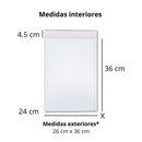Sobres Con Burbuja Poly Blanco