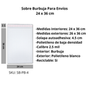 Sobres Con Burbuja Poly Blanco