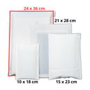 Sobres Con Burbuja Poly Blanco
