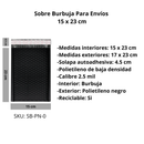 Sobres Con Burbuja Poly Negro