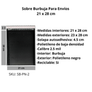 Sobres Con Burbuja Poly Negro