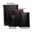 Sobres Con Burbuja Poly Negro