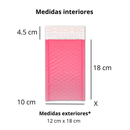 Sobres Con Burbuja Poly Rosa