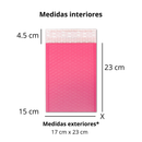Sobres Con Burbuja Poly Rosa