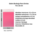 Sobres Con Burbuja Poly Rosa