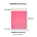 Sobres Con Burbuja Poly Rosa