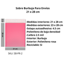 Sobres Con Burbuja Poly Rosa