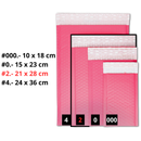 Sobres Con Burbuja Poly Rosa