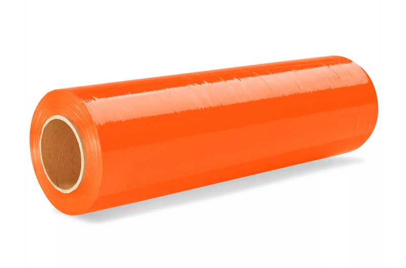 Rollo Pl stico Para Emplayar Naranja 18 X 800 Rollo pl stico para emplayar naranja 18 x 800
